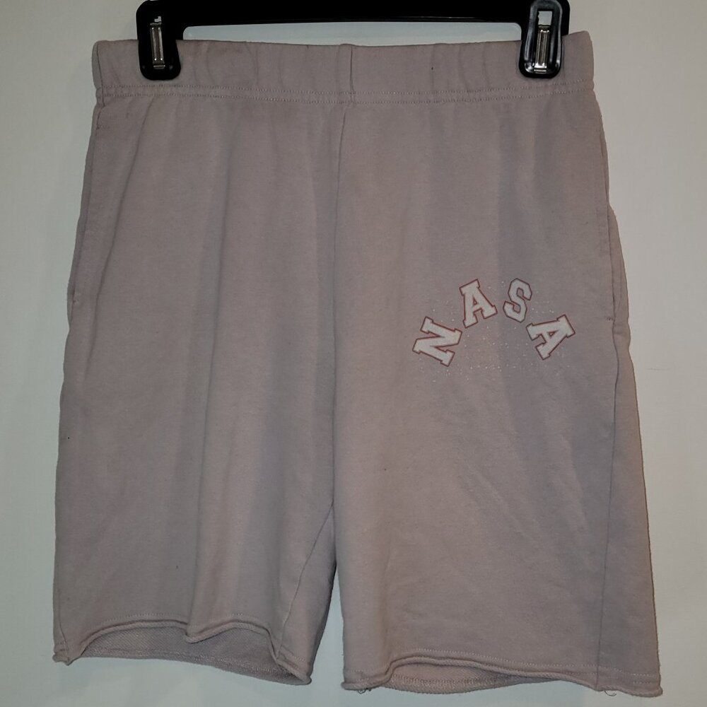 Mighty Fine Women's NASA Shorts, Jersey Material, Stretchy, Size S